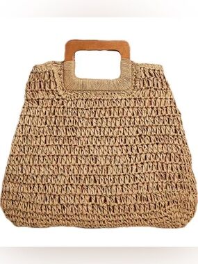 Straw Woven Tote Bag
